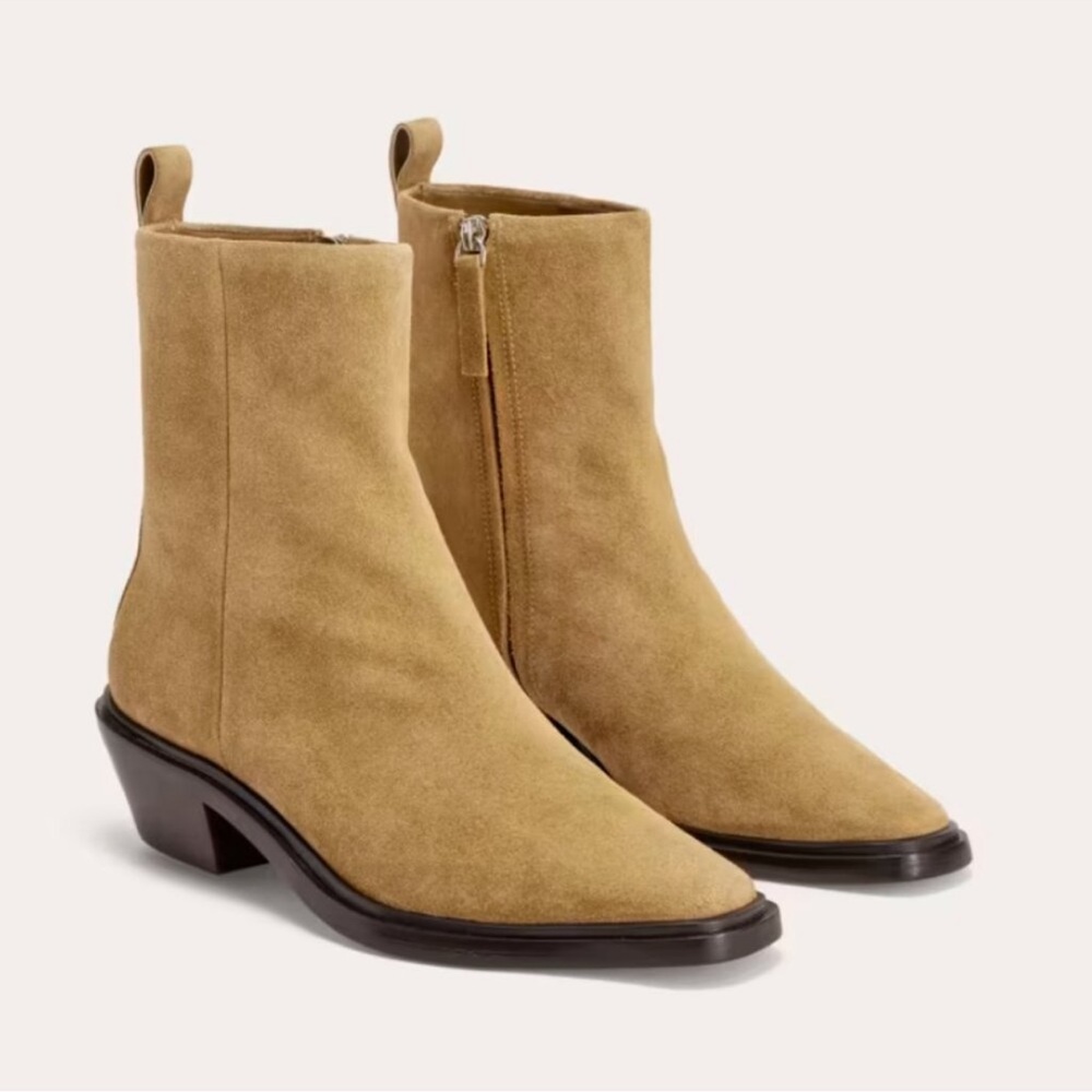 Everlane The Havana Women's Sand Suede Ankle Boots 10.5 NWOB